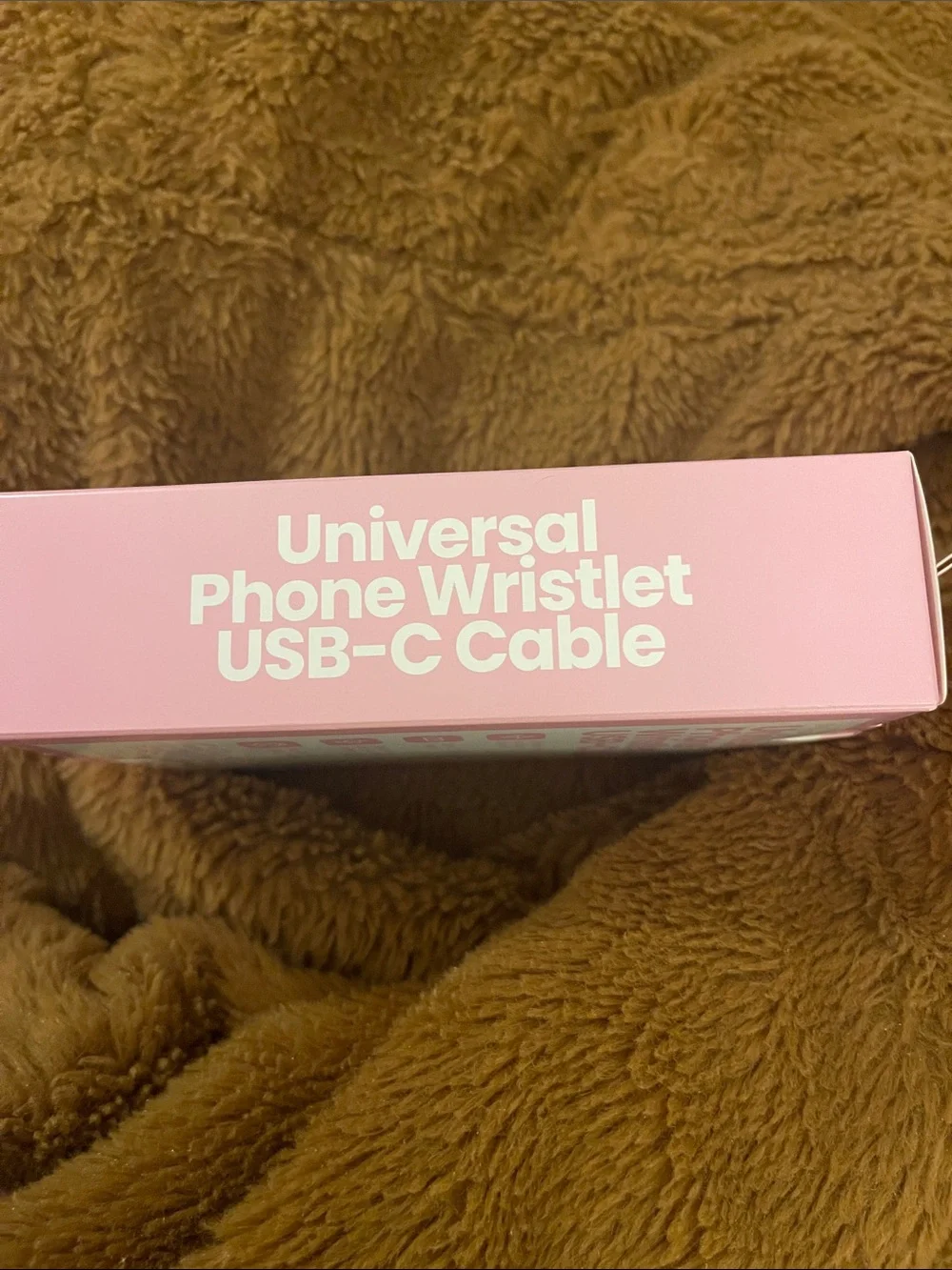 Universal 2 in 1 Phone Wristlet USB-C charging Cable - Pink NIB